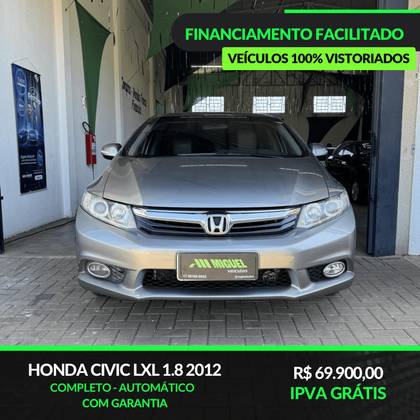 HONDA CIVIC 1.8 LXL 16V FLEX 4P AUTOMÁTICO HONDA CIVIC 1.8 LXL 16V FLEX 4P AUTOMÁTICO